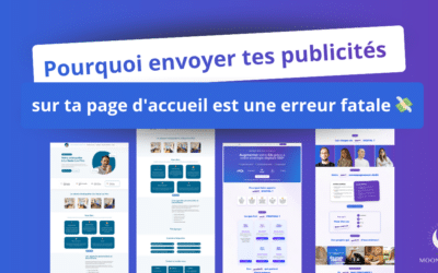 Pourquoi envoyer tes publicités sur ta page d&rsquo;accueil est une erreur fatale 💸